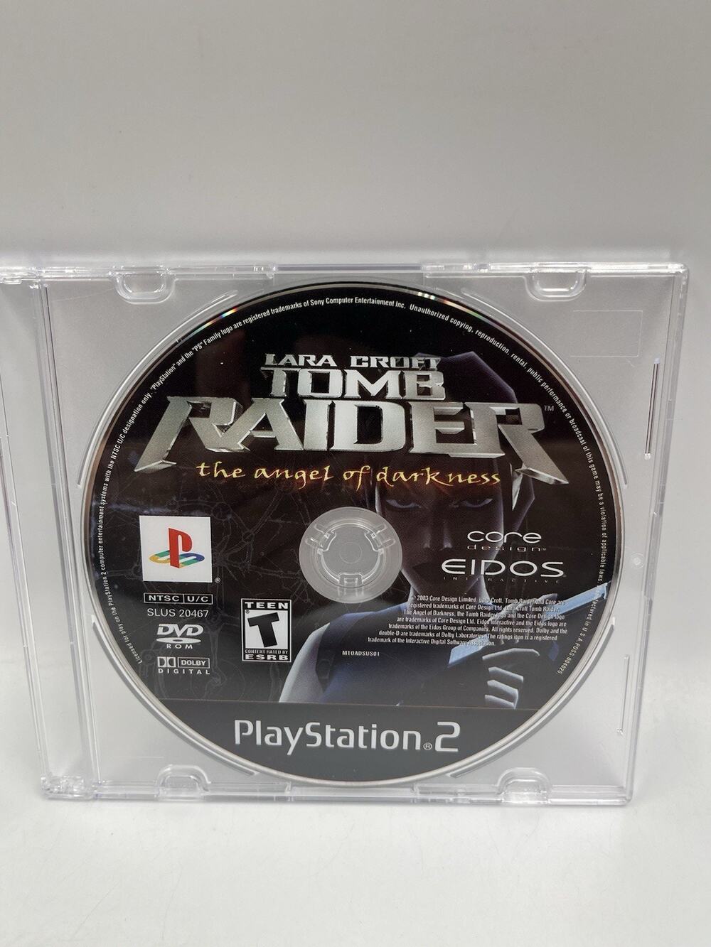 Lara Croft Tomb Raider The Angel of Darkness (PS2, 2002) Disc Only Tested
